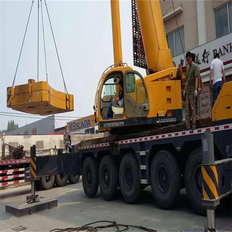 汉南当地吊车出租|机器吊装|75吨|工厂搬迁服务